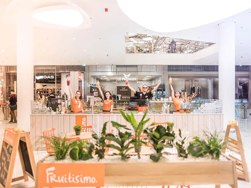 Kiosek Fruitisimo v obchodním centru