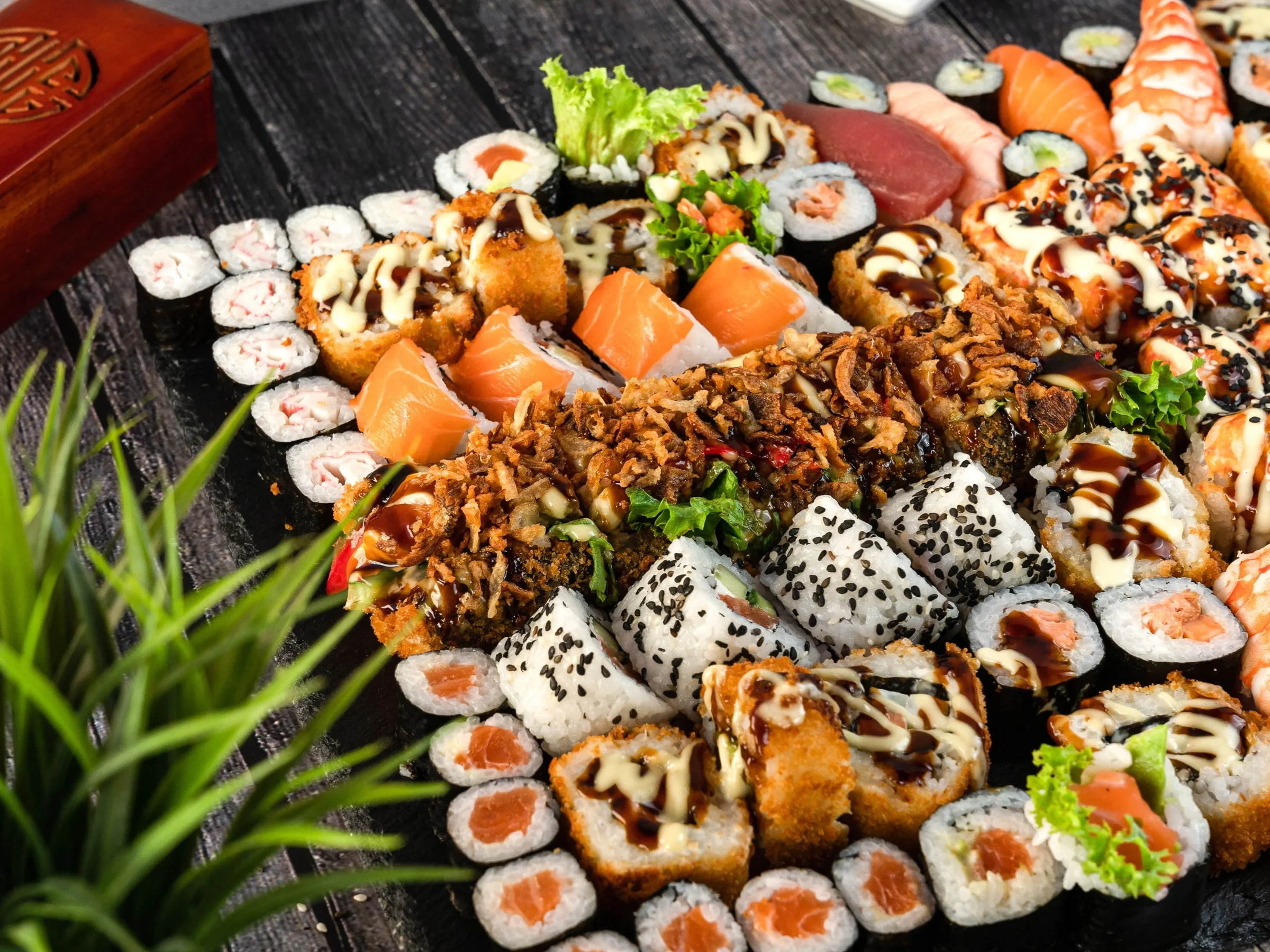Fotka z objednávkového webu pobočky Sushi Hub
