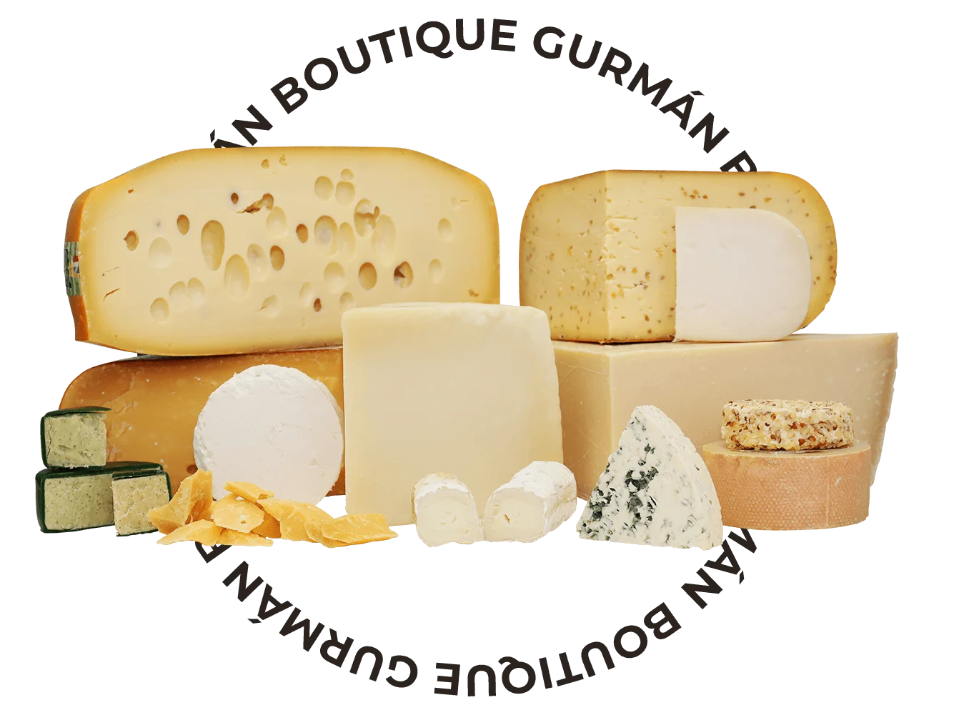 Výběr sýrů z nabídky Boutique Gurmán