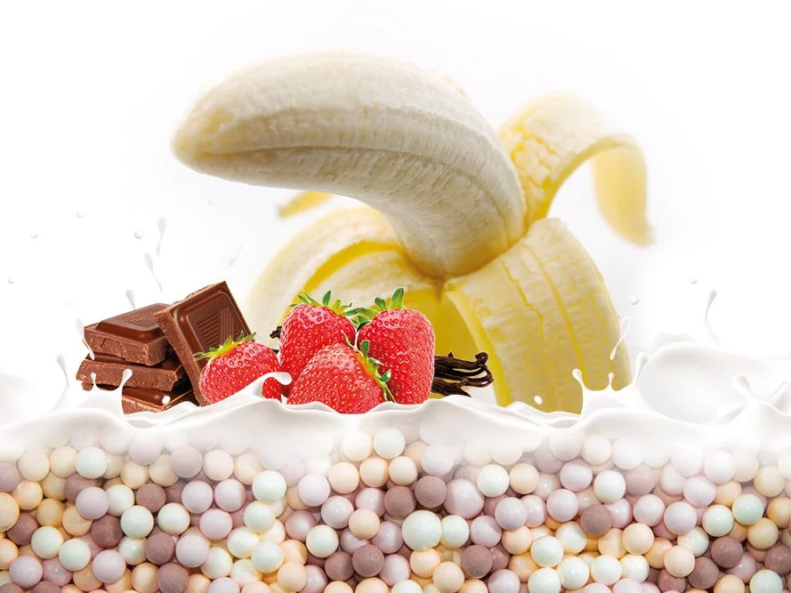Kuličková zmrzlina - příchuť Banana split